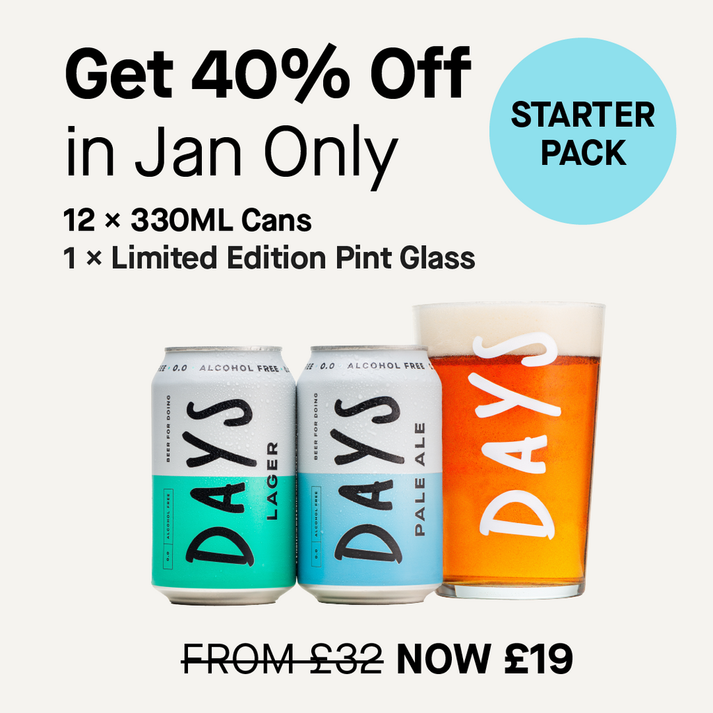 Starter Pack - Cans with Days Pint Glass