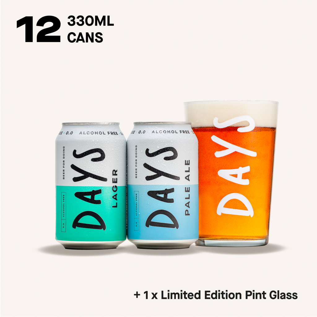 Starter Pack - Cans with Days Pint Glass