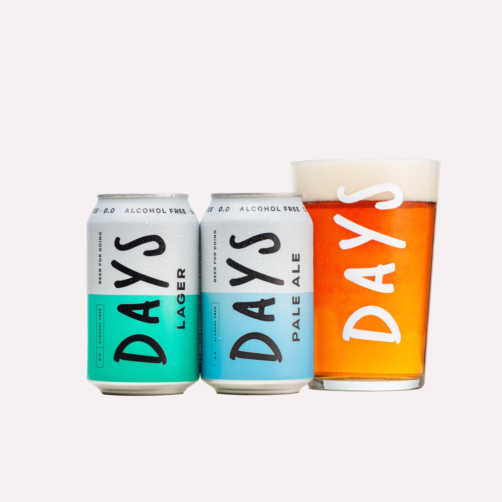 Starter Pack - Cans with Days Pint Glass